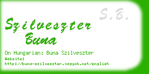 szilveszter buna business card